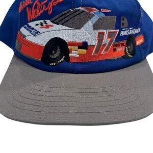 VTG Chase Racewear 90s Men's Blue‎ Gray Darrel Waltrip Snapback Hat One Size